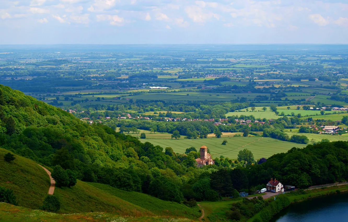 Photo wallpaper city, nature, towm