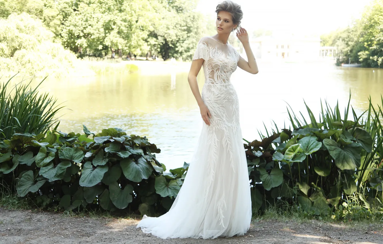 Photo wallpaper girl, sexy, dress, young, model, pretty, blonde, long-haired