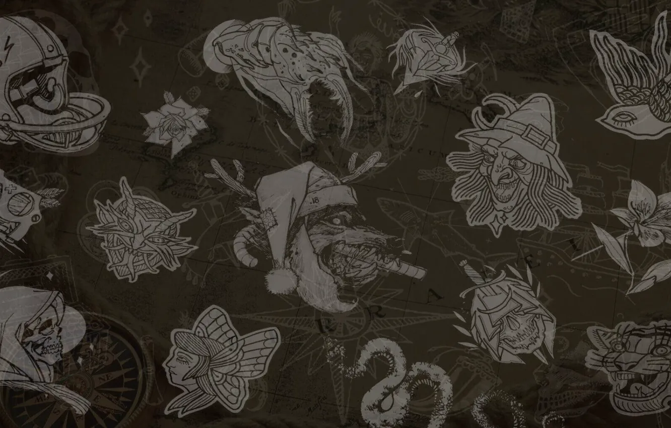 Photo wallpaper elements, background, Clipart, clipart