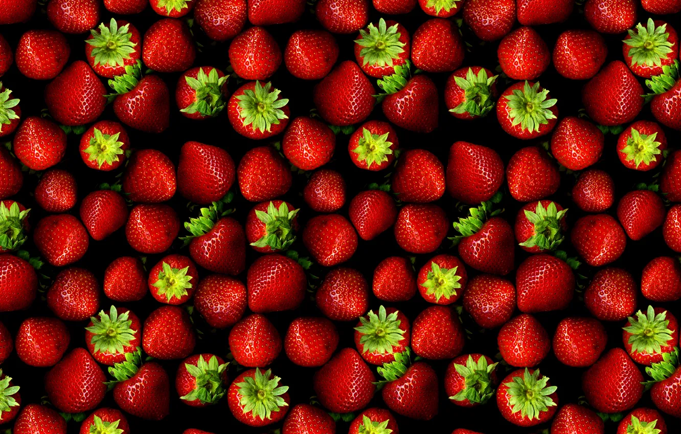 Photo wallpaper summer, berries, strawberry