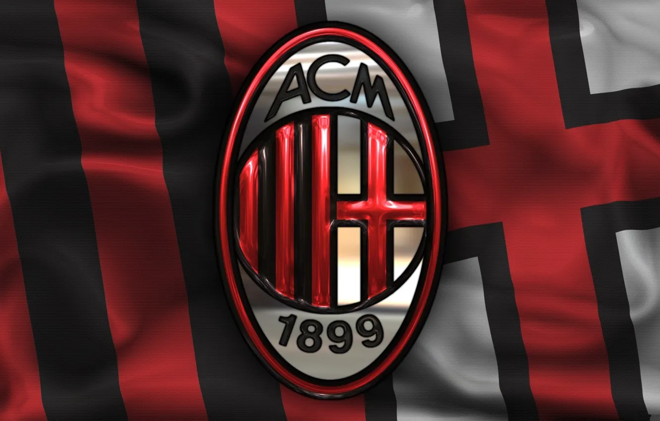 Photo wallpaper wallpaper, sport, logo, football, AC Milan