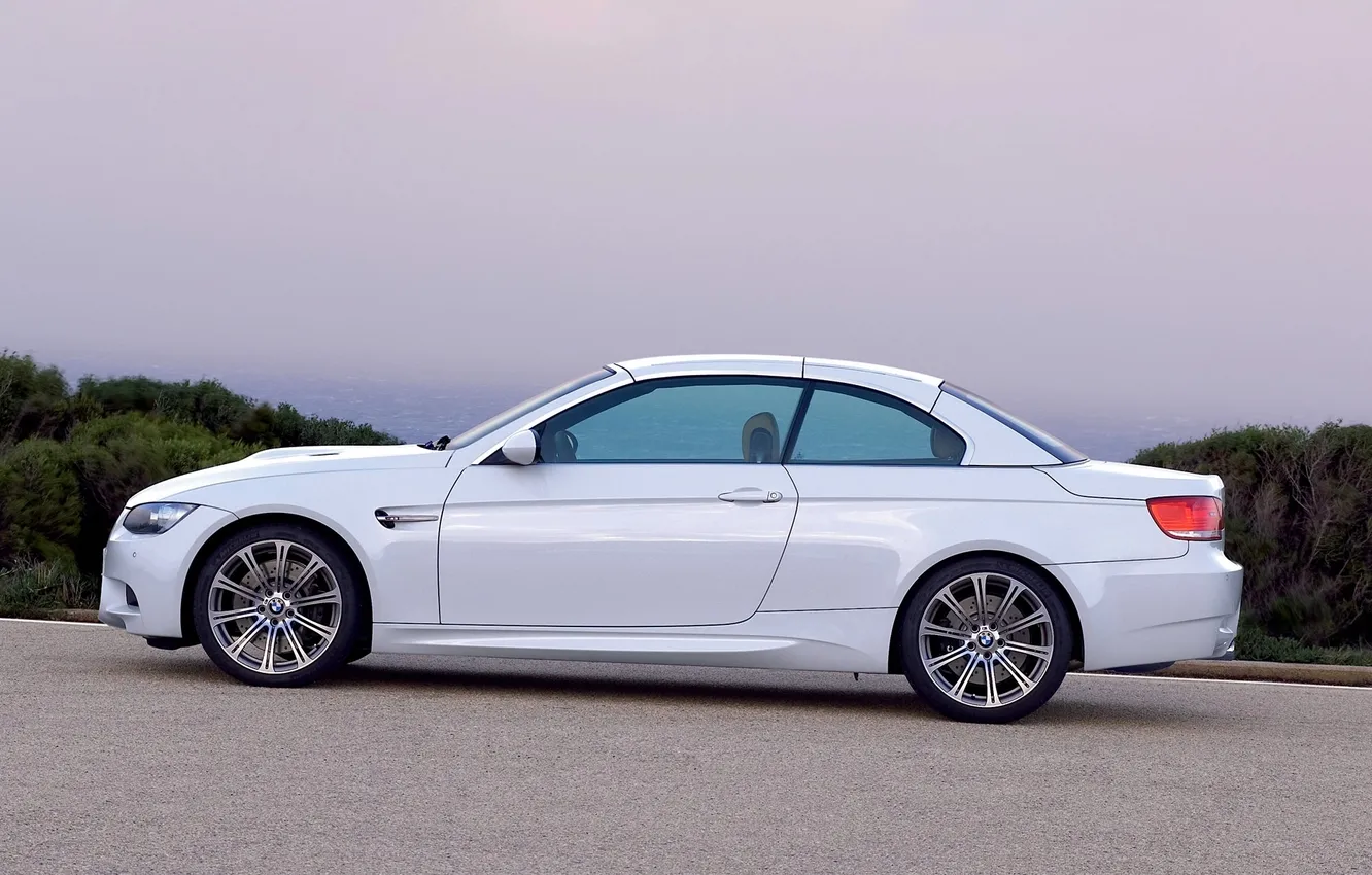 Photo wallpaper auto, white, BMW, wheel, BMW, side view, Coupe