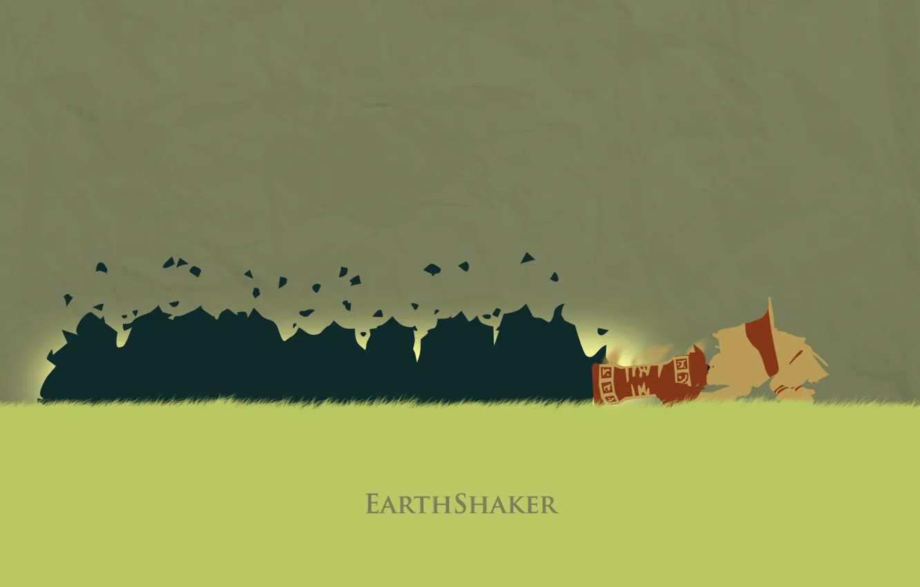Photo wallpaper Shaker, Valve, Dota 2, Earthshaker, minimalish, Dotake
