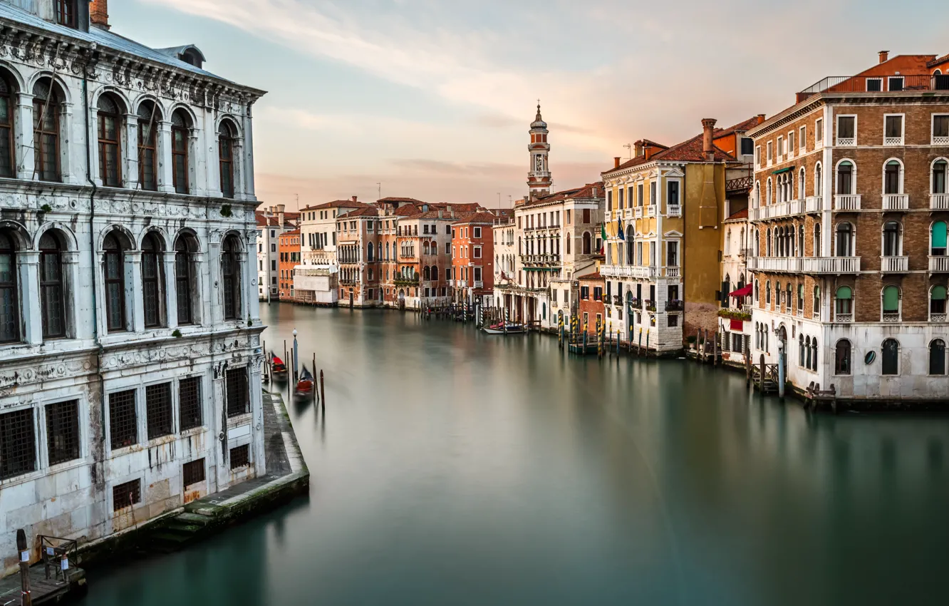 Photo wallpaper Italy, Venice, channel, Italy, panorama, Venice, cityscape, channel
