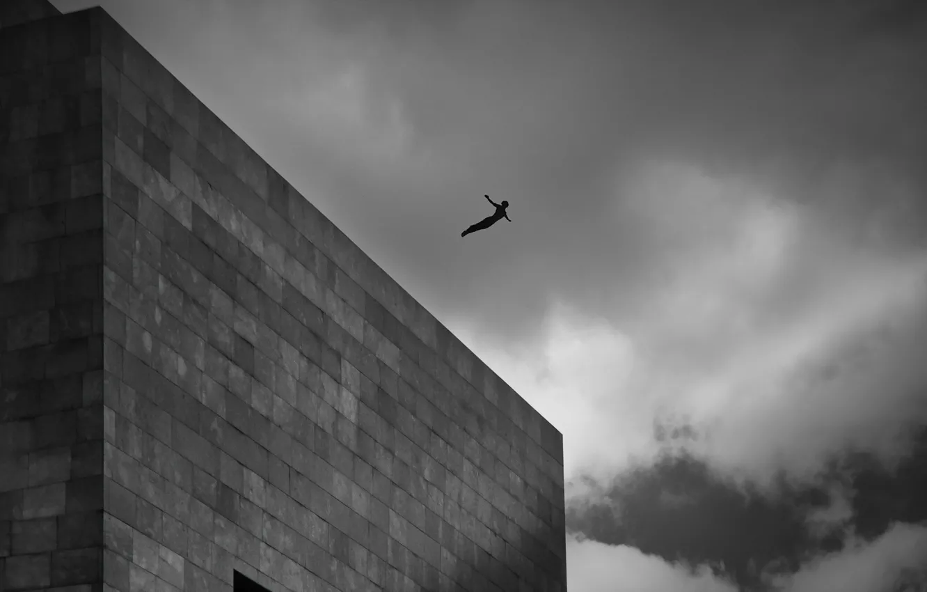 Photo wallpaper humano, freedom, jumper, arquitectura