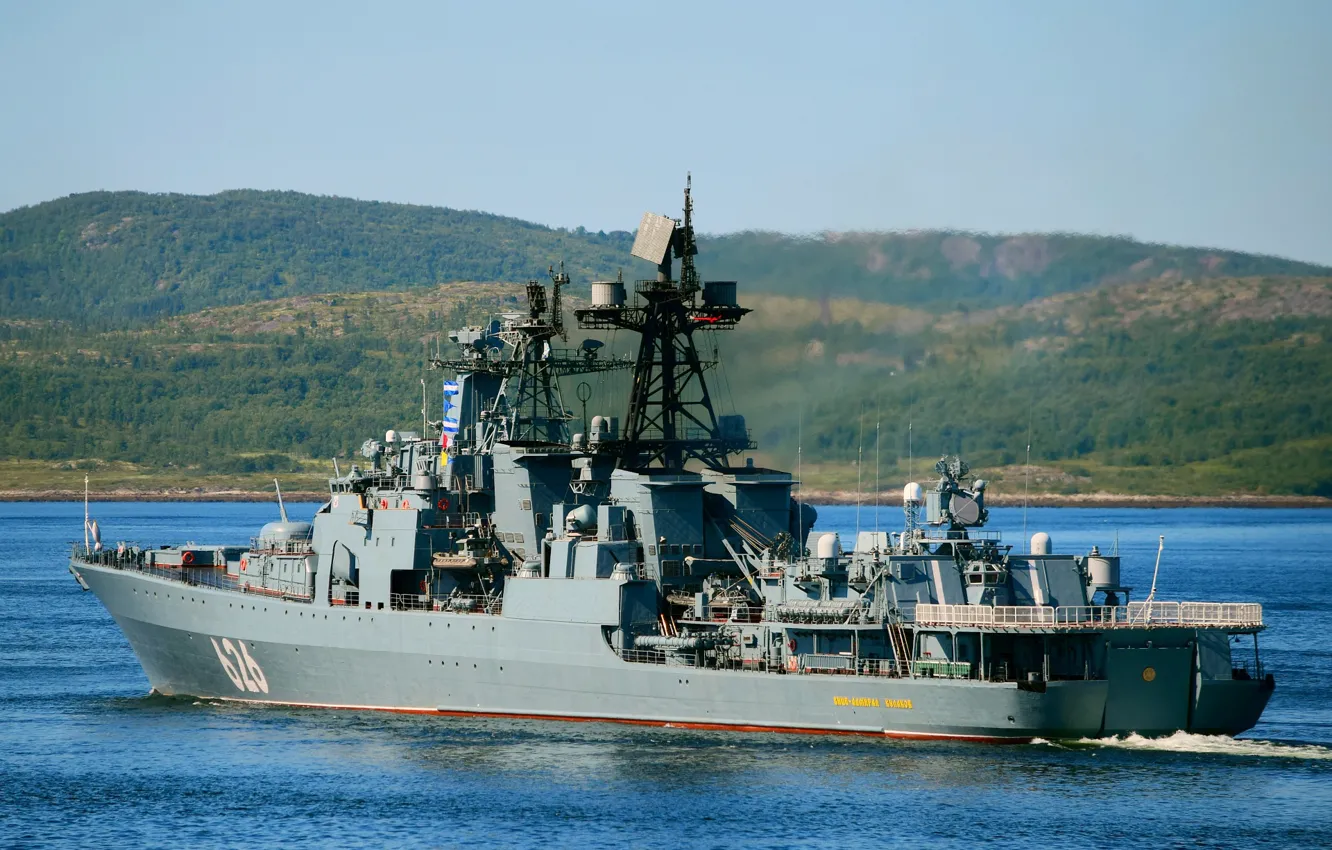 Photo wallpaper ship, large, anti-submarine, project 1155, Vice Admiral Kulakov