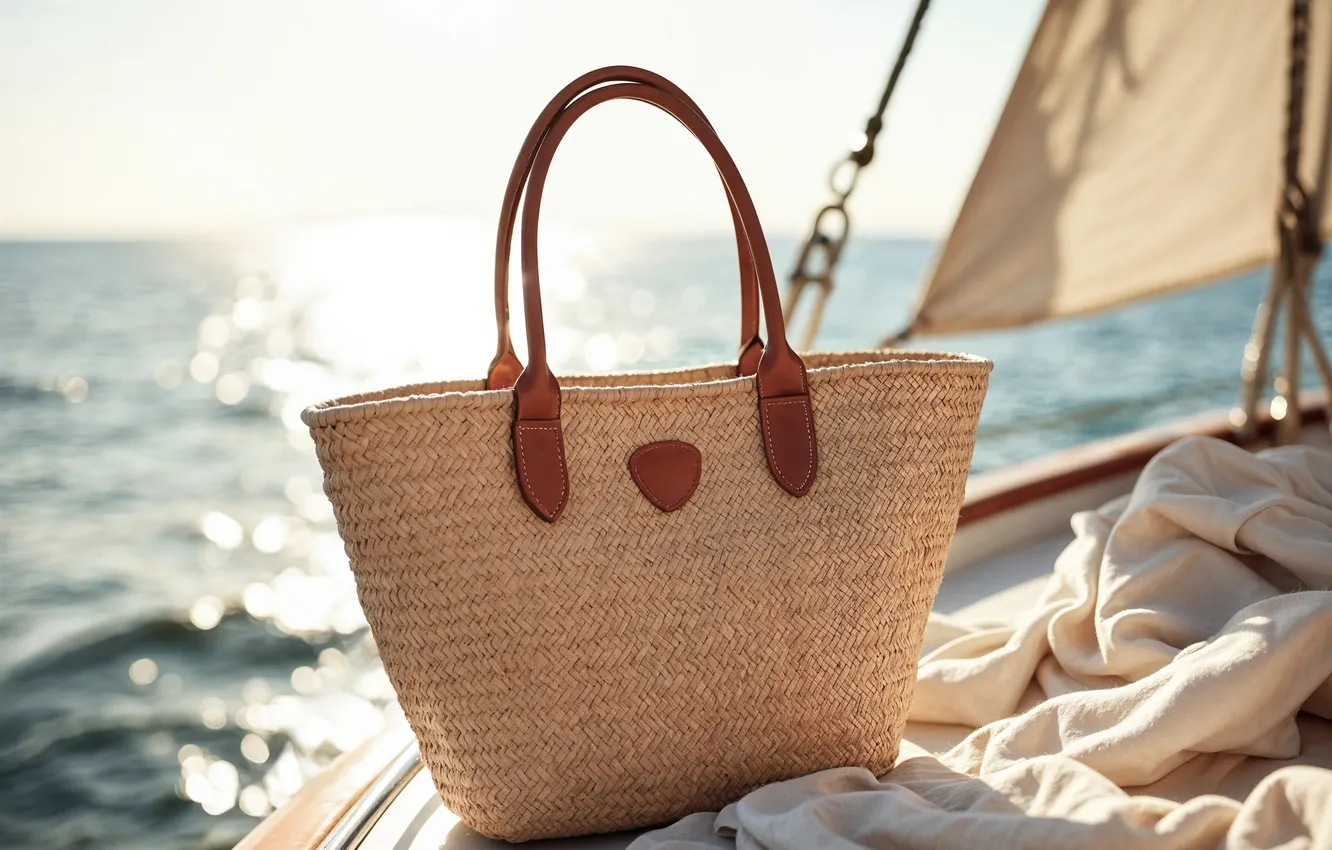Photo wallpaper sea, summer, the sun, stay, vacation, yacht, summer, bag