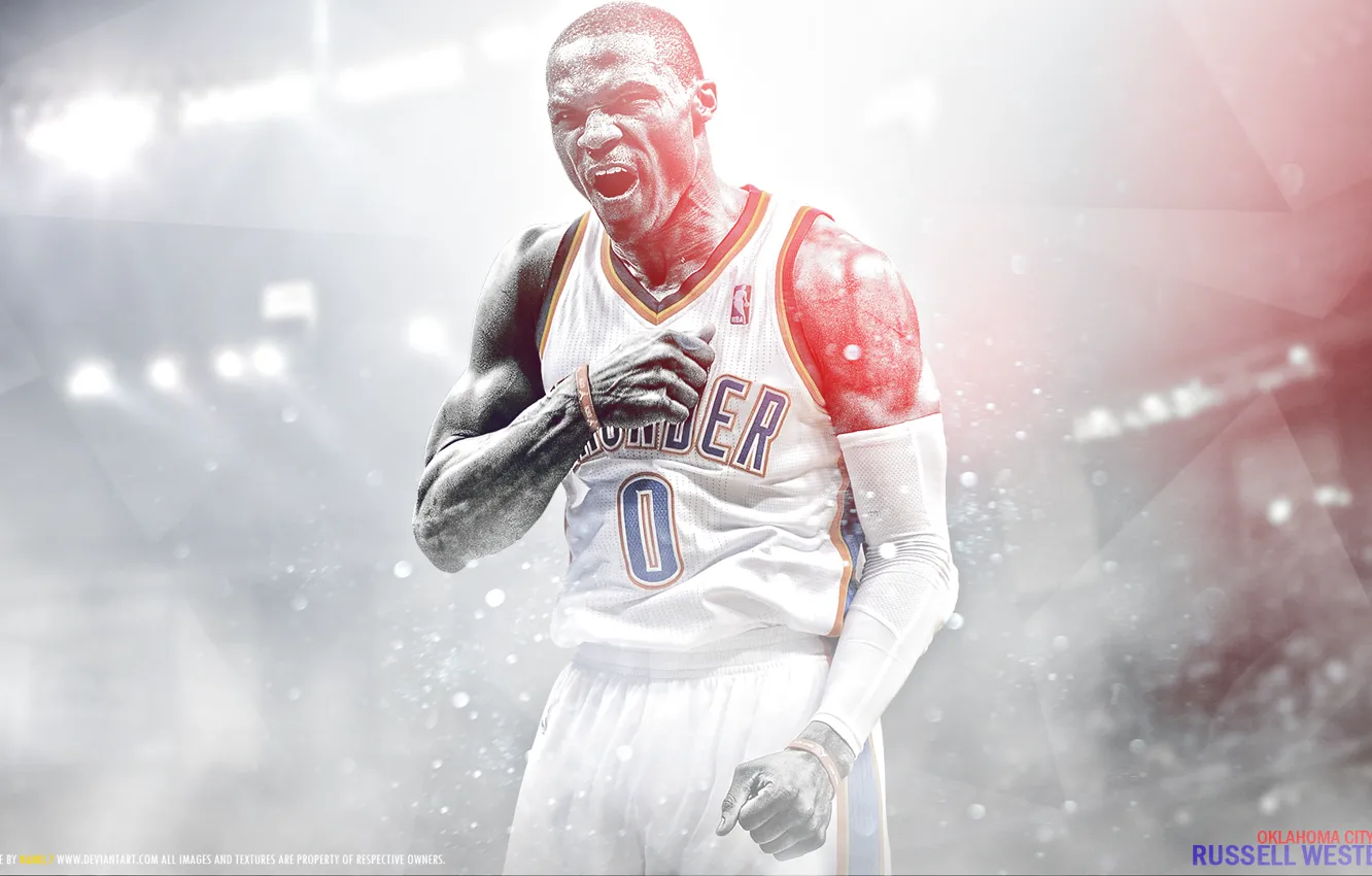 Photo wallpaper basketball, NBA, Russell Westbrook, Russell Westbrook