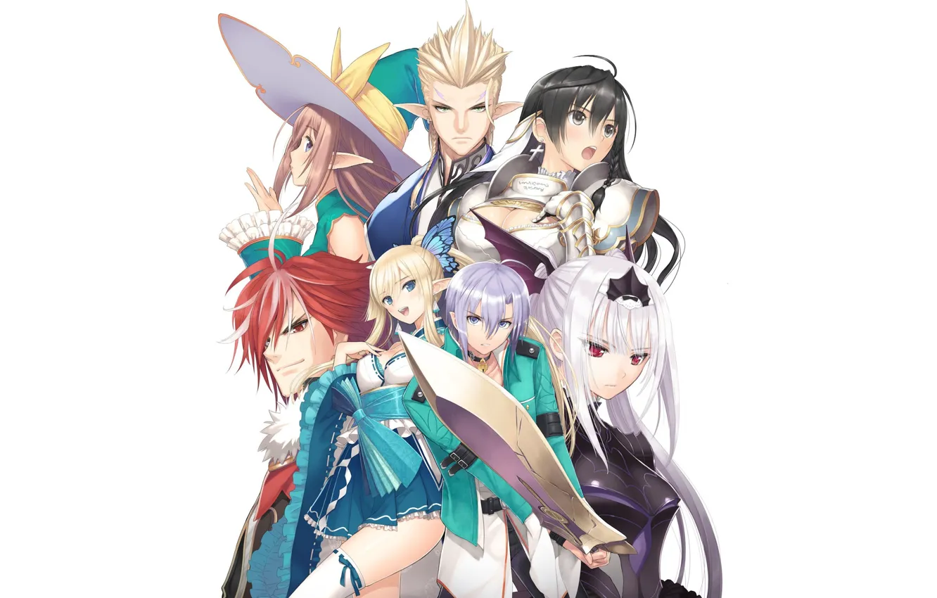 Photo wallpaper girl, elf, anime, art, guy, Tony Taka