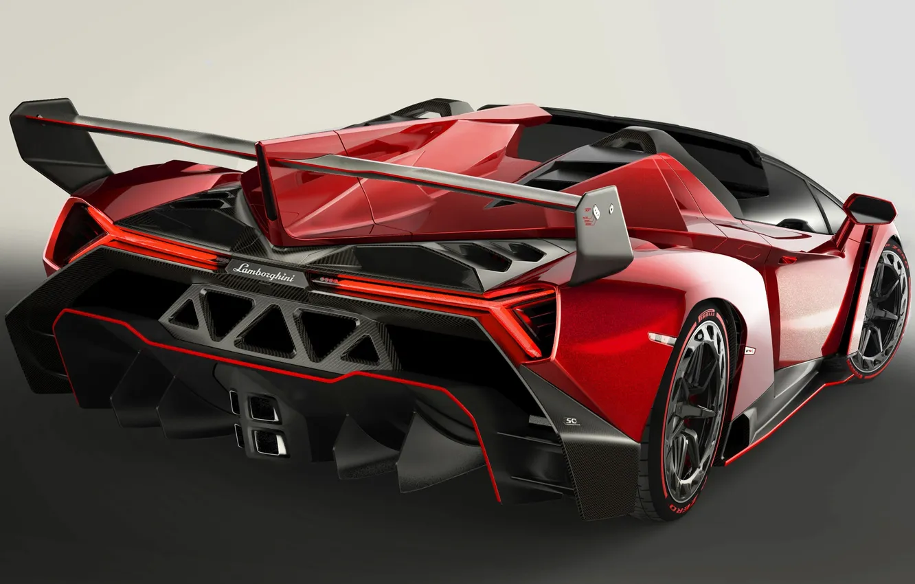Photo wallpaper Roadster, ass, Lamborghini, supercar, Roadster, Lamborghini, Supercar, Veneno