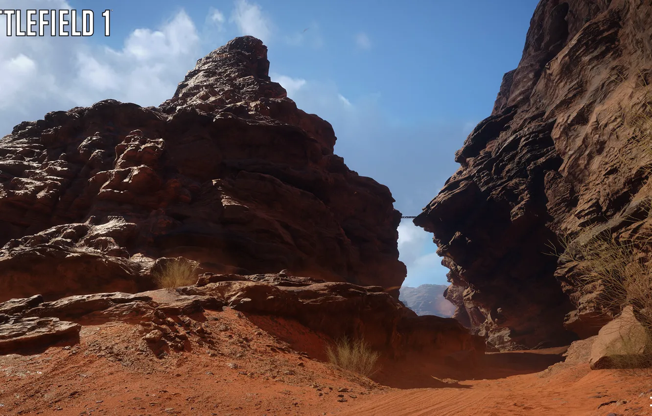 Photo wallpaper stones, rocks, desert, Battlefield 1, Sinai Desert