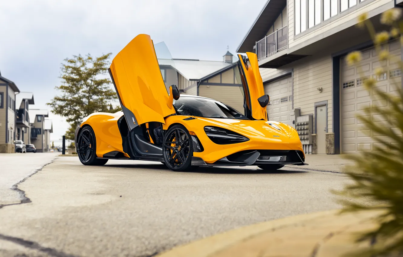 Photo wallpaper Mclaren, 765LT, Doors up