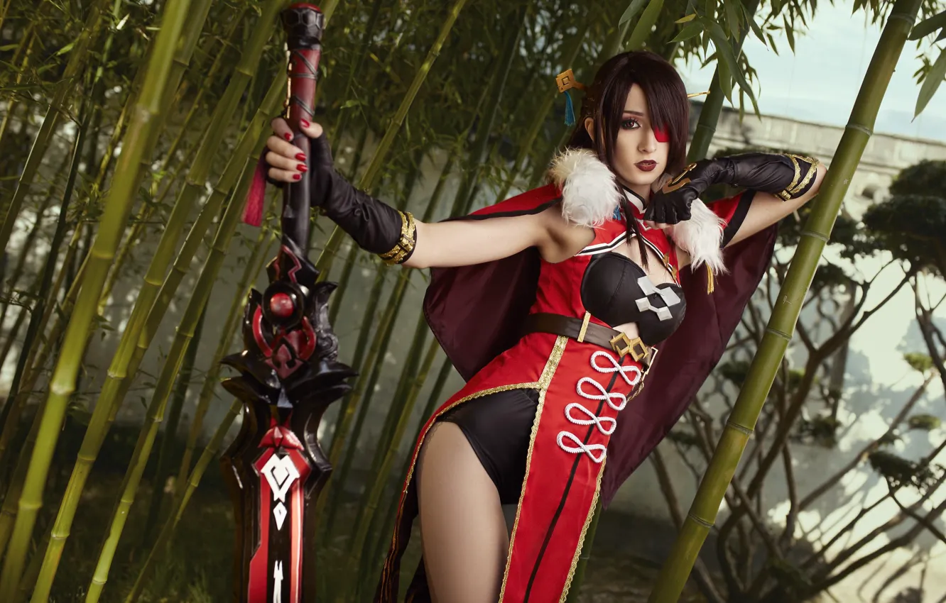 Photo wallpaper cosplay, Genshin Impact, BeiDou