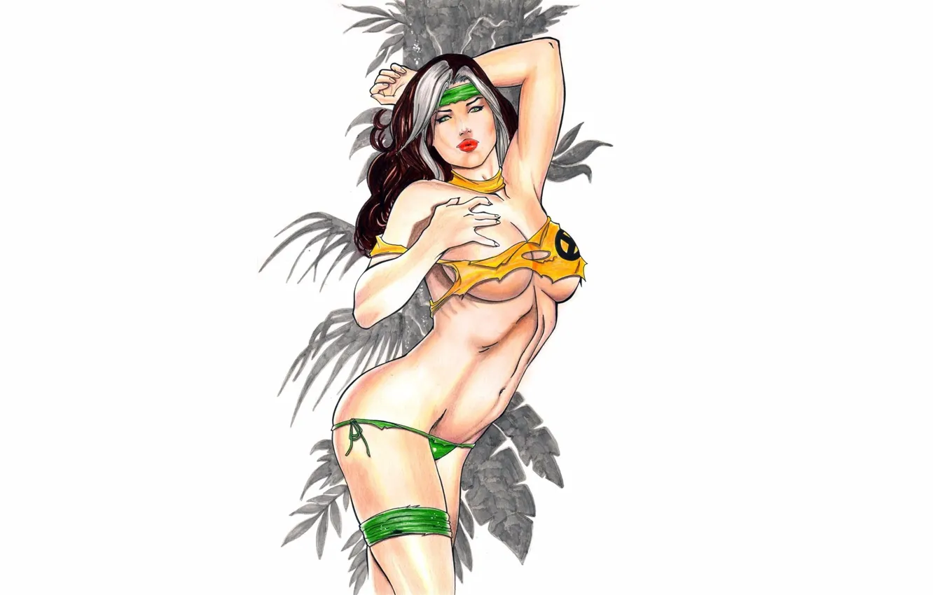 Photo wallpaper girl, sexy, background