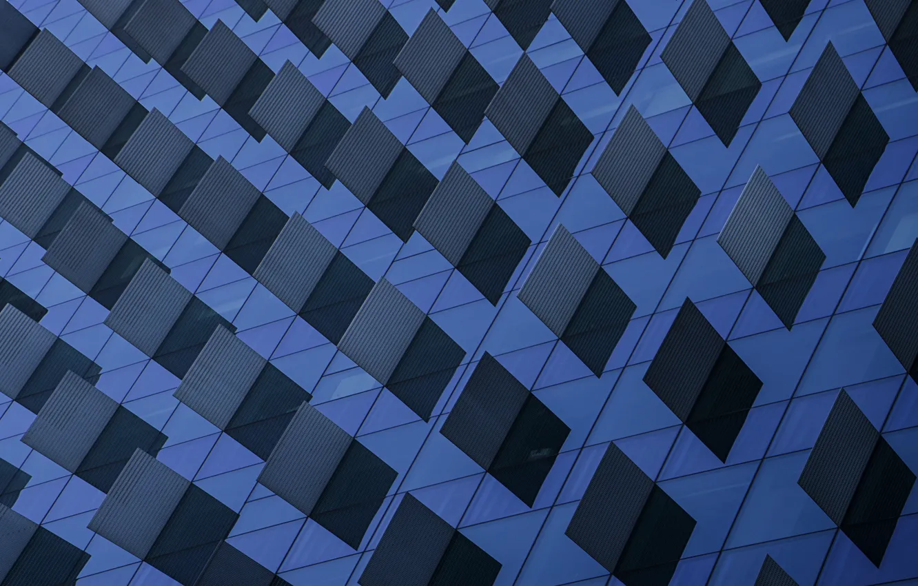 Photo wallpaper the city, building, texture, window, architecture