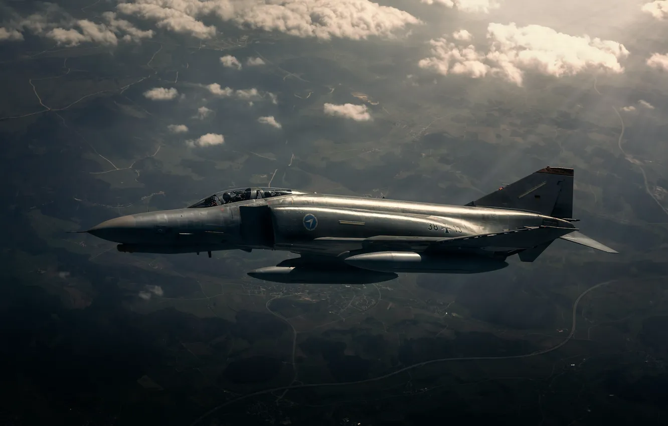 Photo wallpaper fighter-interceptor, F-4 Phantom II, McDonnell Douglas