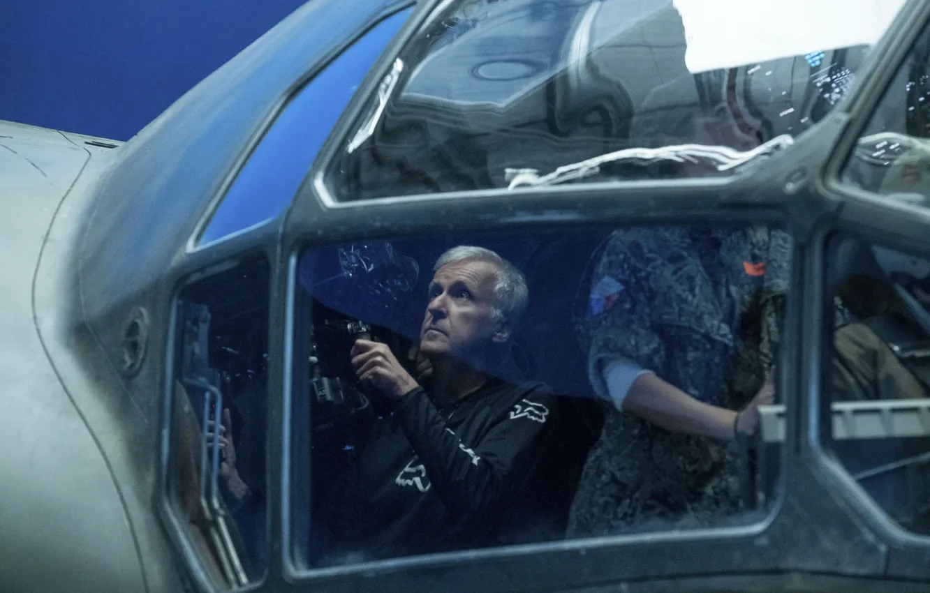 Photo wallpaper Avatar, director, James Cameron, behind the scenes