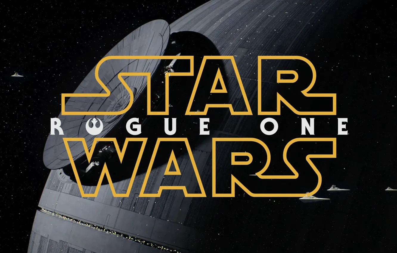 Photo wallpaper cinema, Star Wars, space, gun, logo, weapon, spaceship, movie