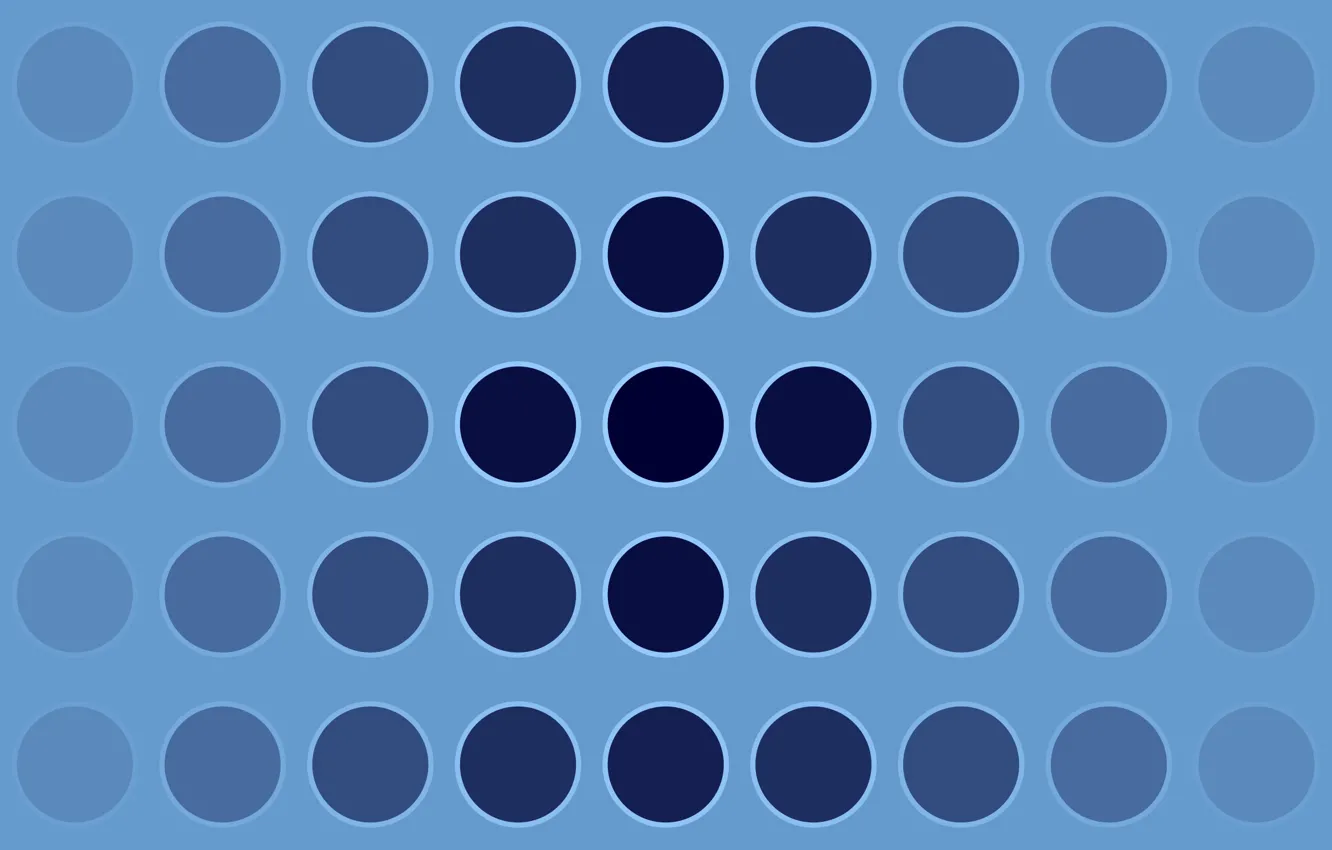 Photo wallpaper circles, minimalism, mirroring