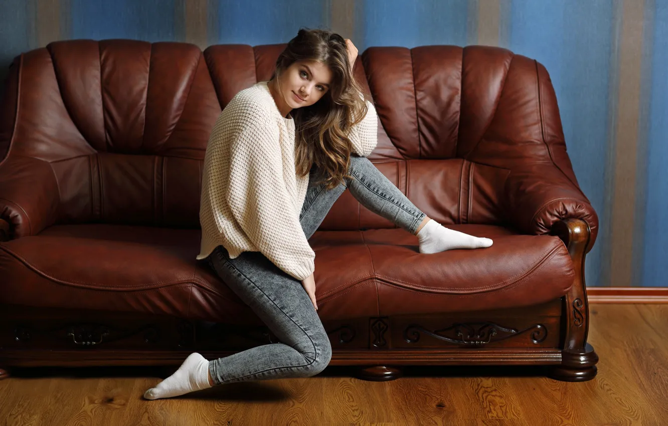 Photo wallpaper jeans, legs, the beauty, socks, Murat Kuzhakhmetov