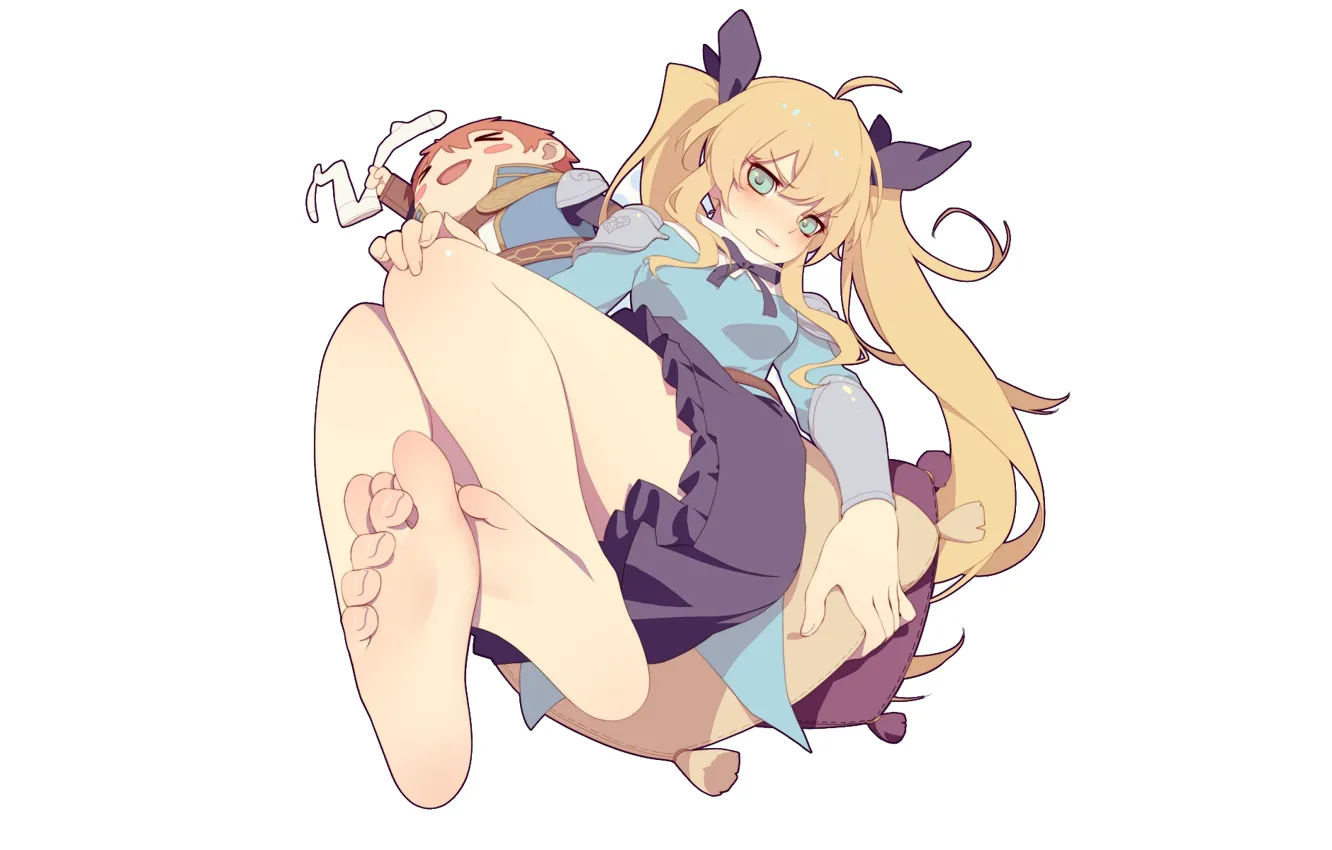 Photo wallpaper girl, feet, toy, Romantic Saga of Beauty & Devil