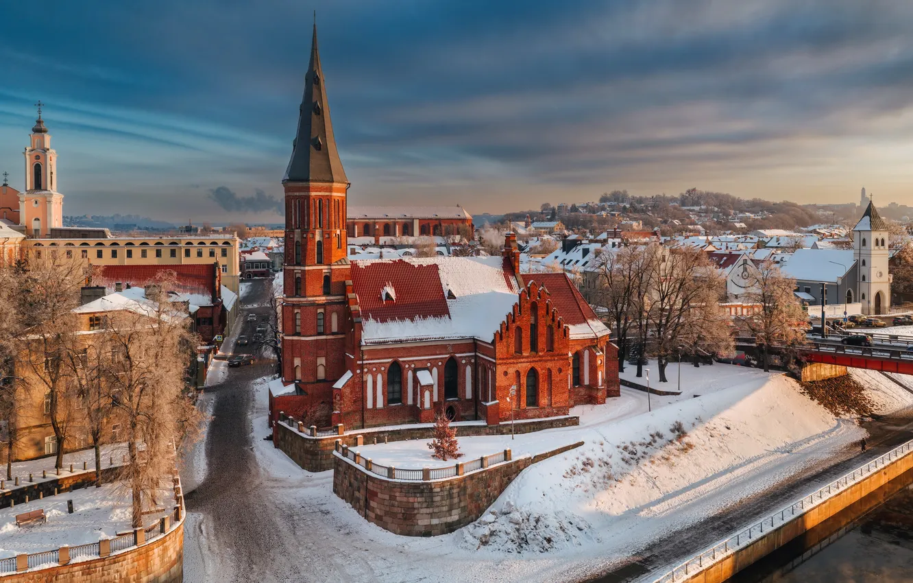 Photo wallpaper Kaunas, The old town, Litetuva