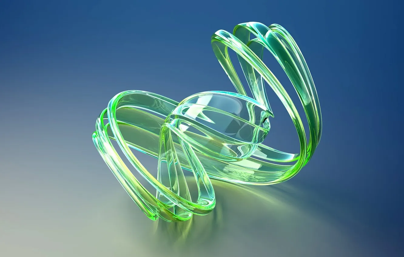 Photo wallpaper blue, abstraction, green, blue