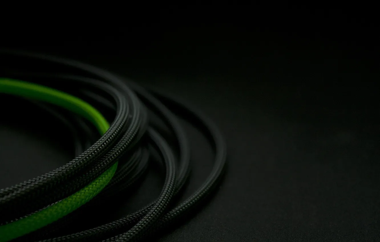 Photo wallpaper green, minimal, black