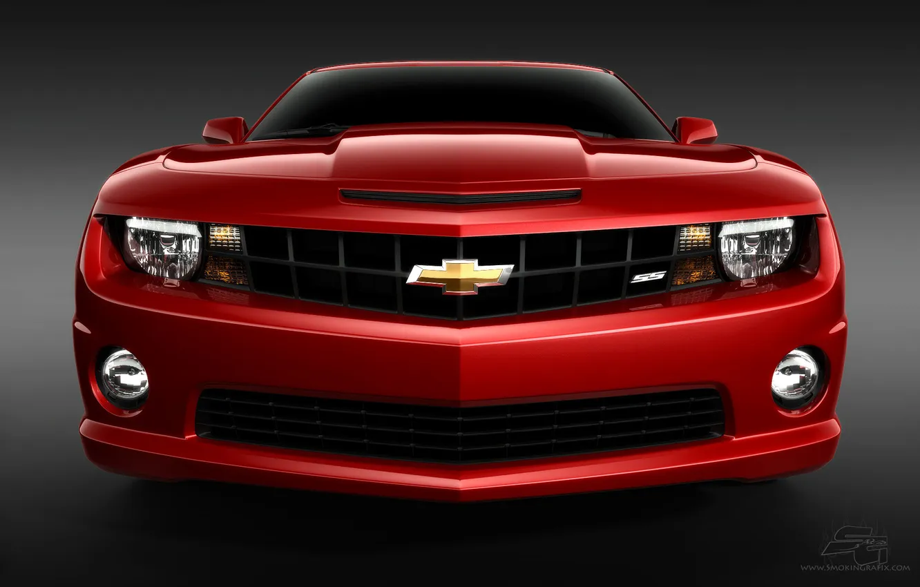 Photo wallpaper red, Camaro, red