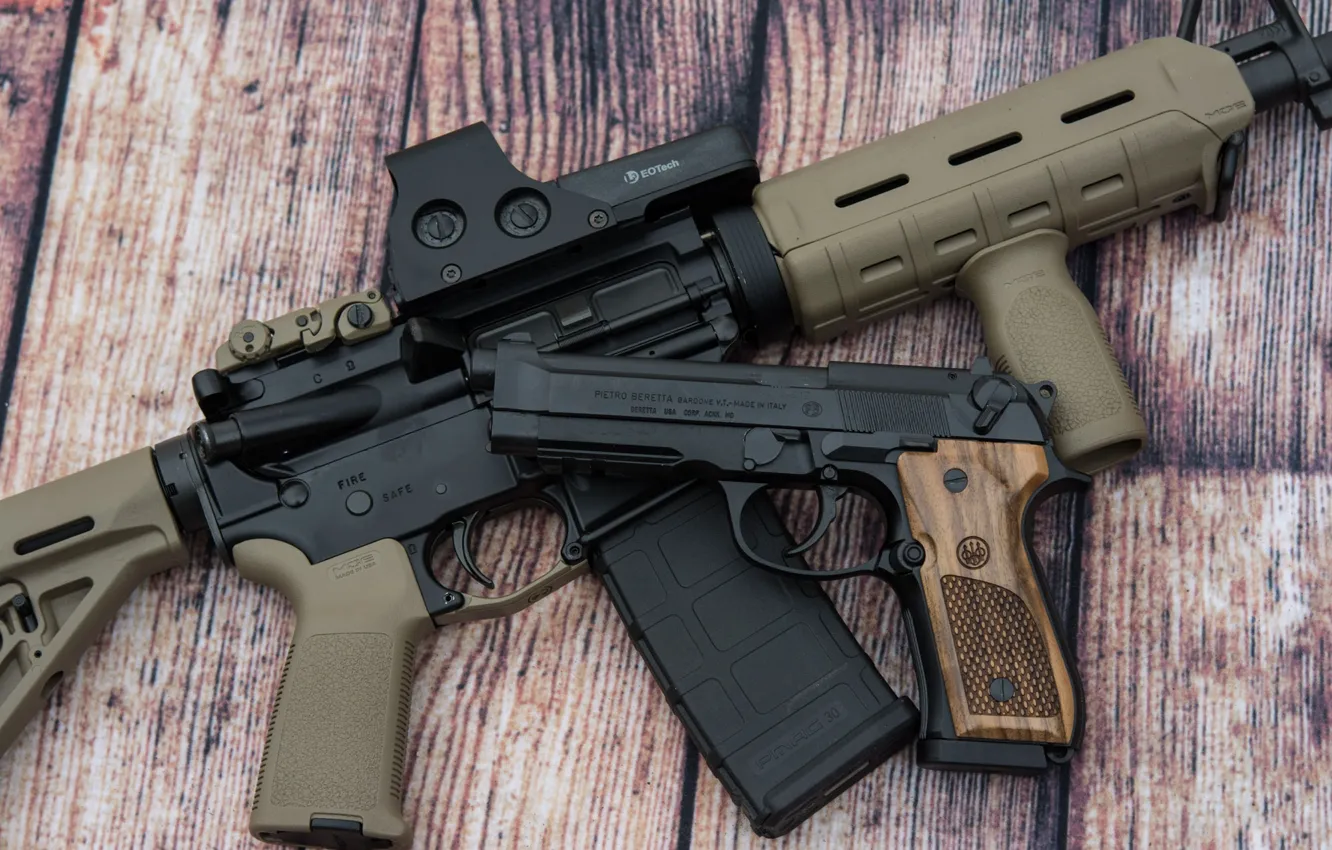 Photo wallpaper weapons, rifle, assault, Beretta, semi-automatic, 92A1