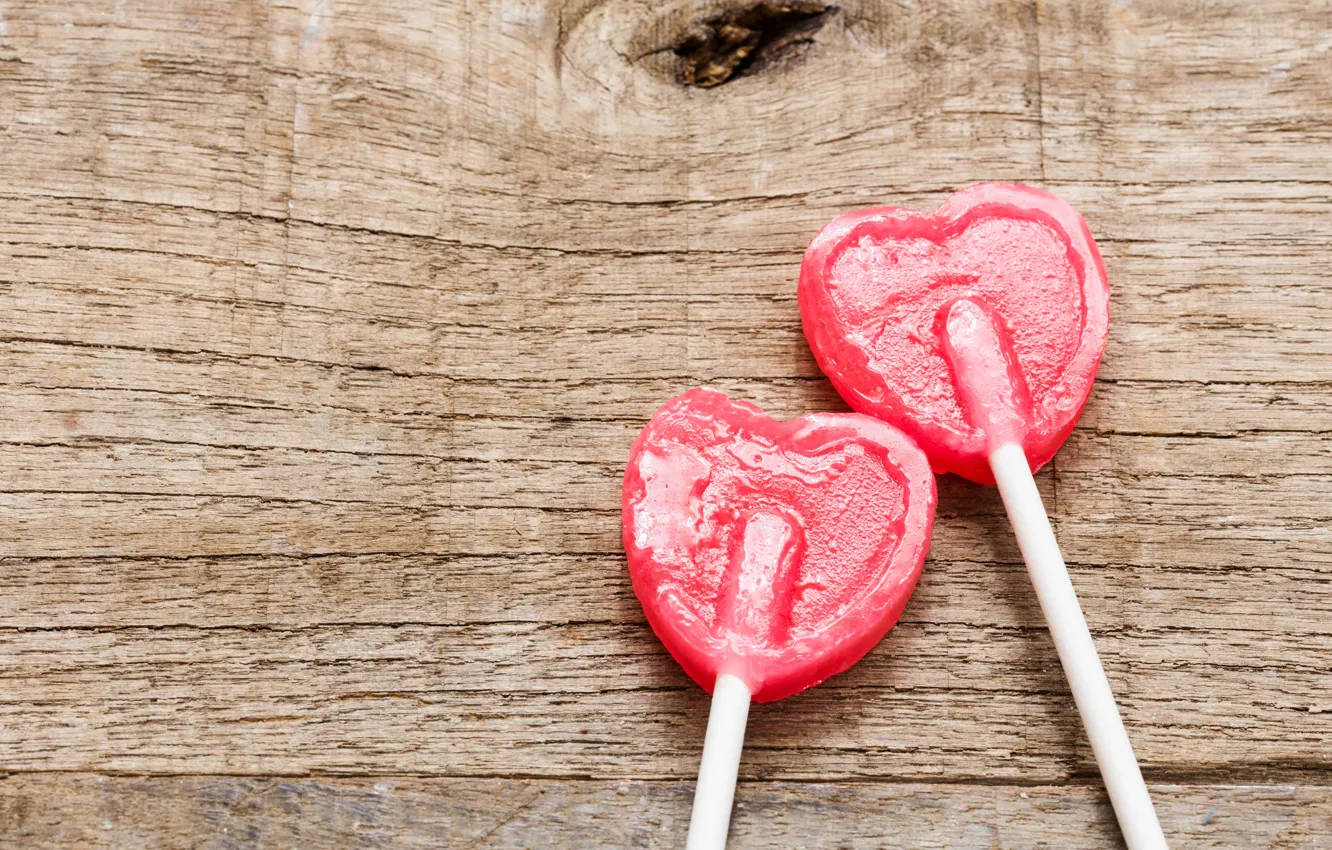 Photo wallpaper love, heart, lollipops, love, heart, romantic, lollypop