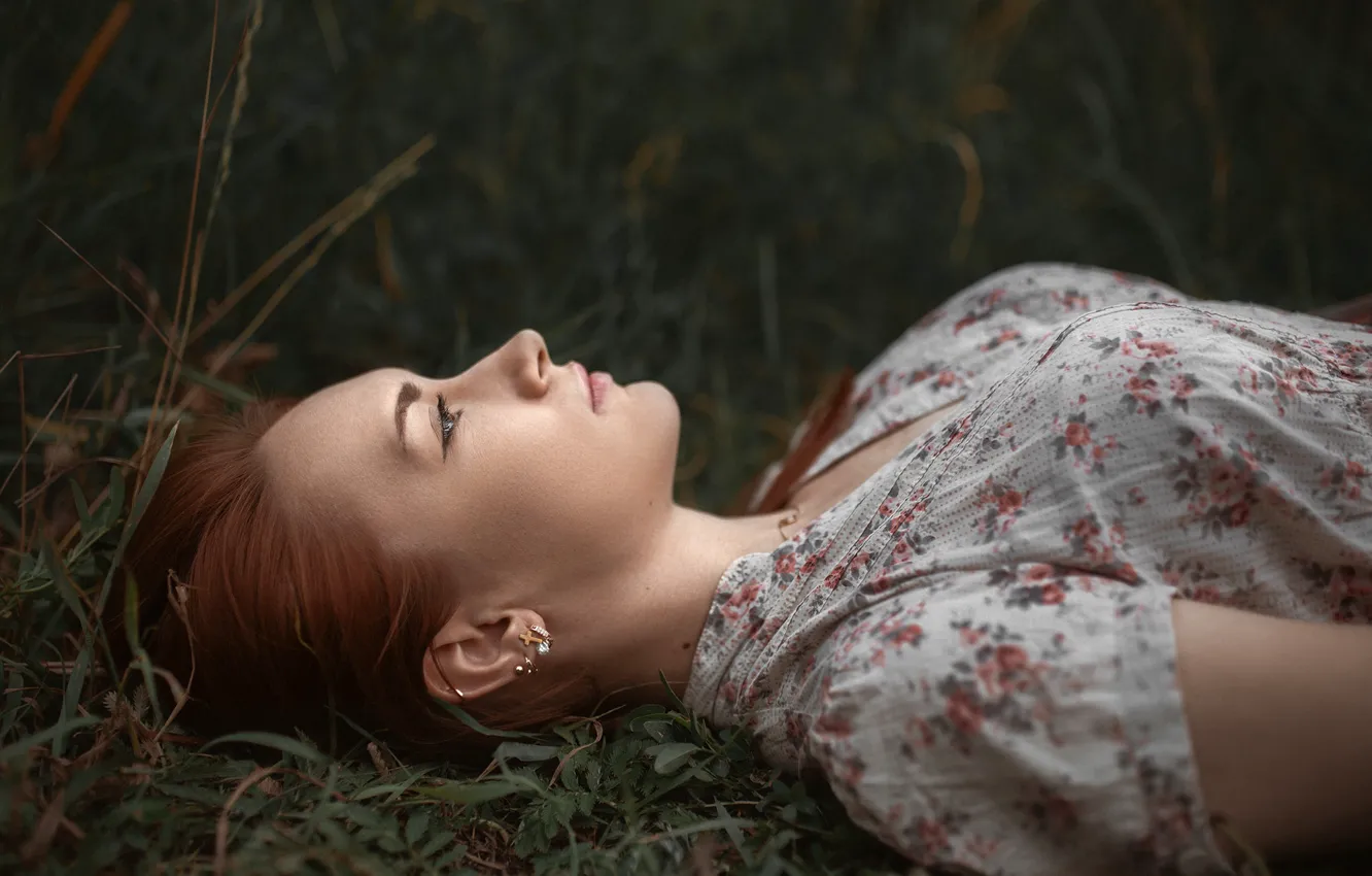 Photo wallpaper girl, lies, profile, Albert Forest, Anela Watson