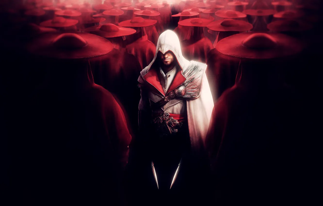Photo wallpaper Knives, Red, Killer, Brotherhood, Assassin's Creed