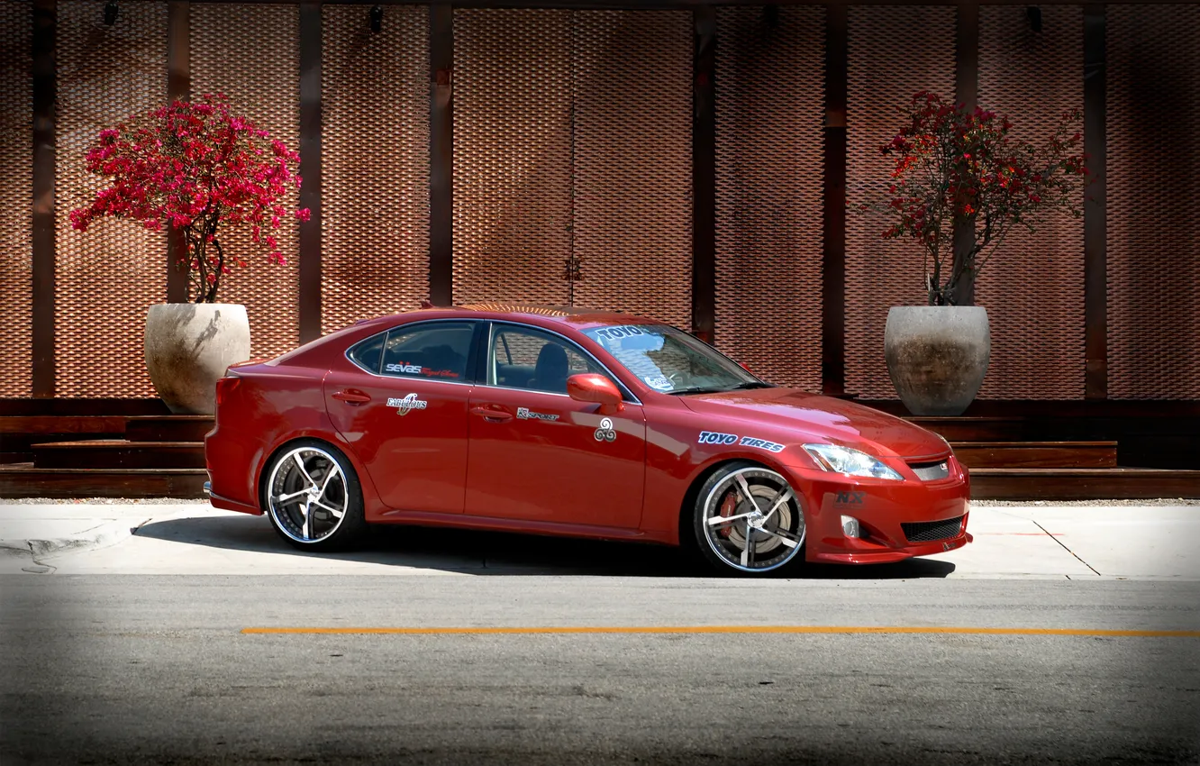 Photo wallpaper Lexus, IS250, AP-55Wheels