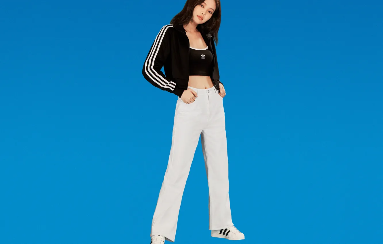 Photo wallpaper sport, adidas, team, change, blackpink, jennie