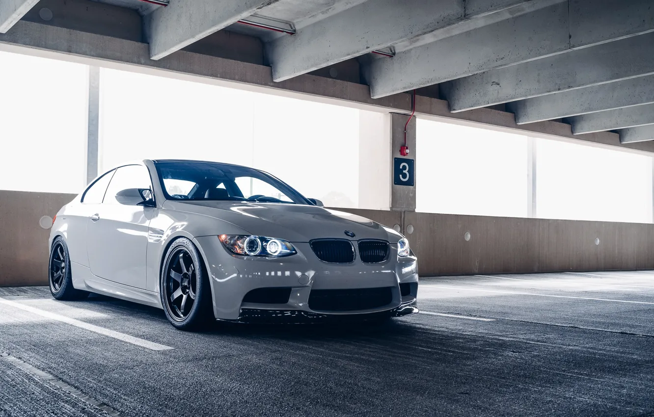 Photo wallpaper bmw, e92, m3, daytime running lamps