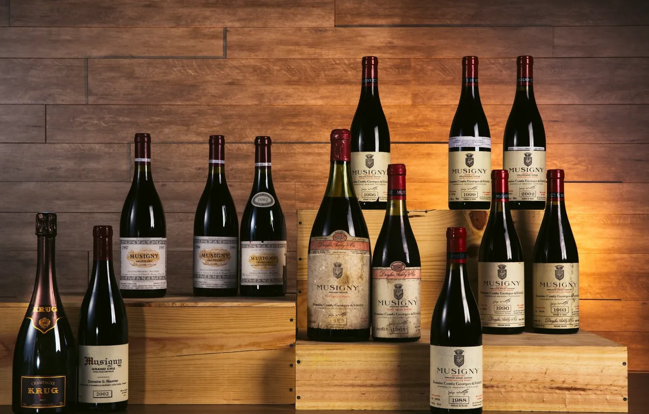 Photo wallpaper bottle, still life, brand, shelves