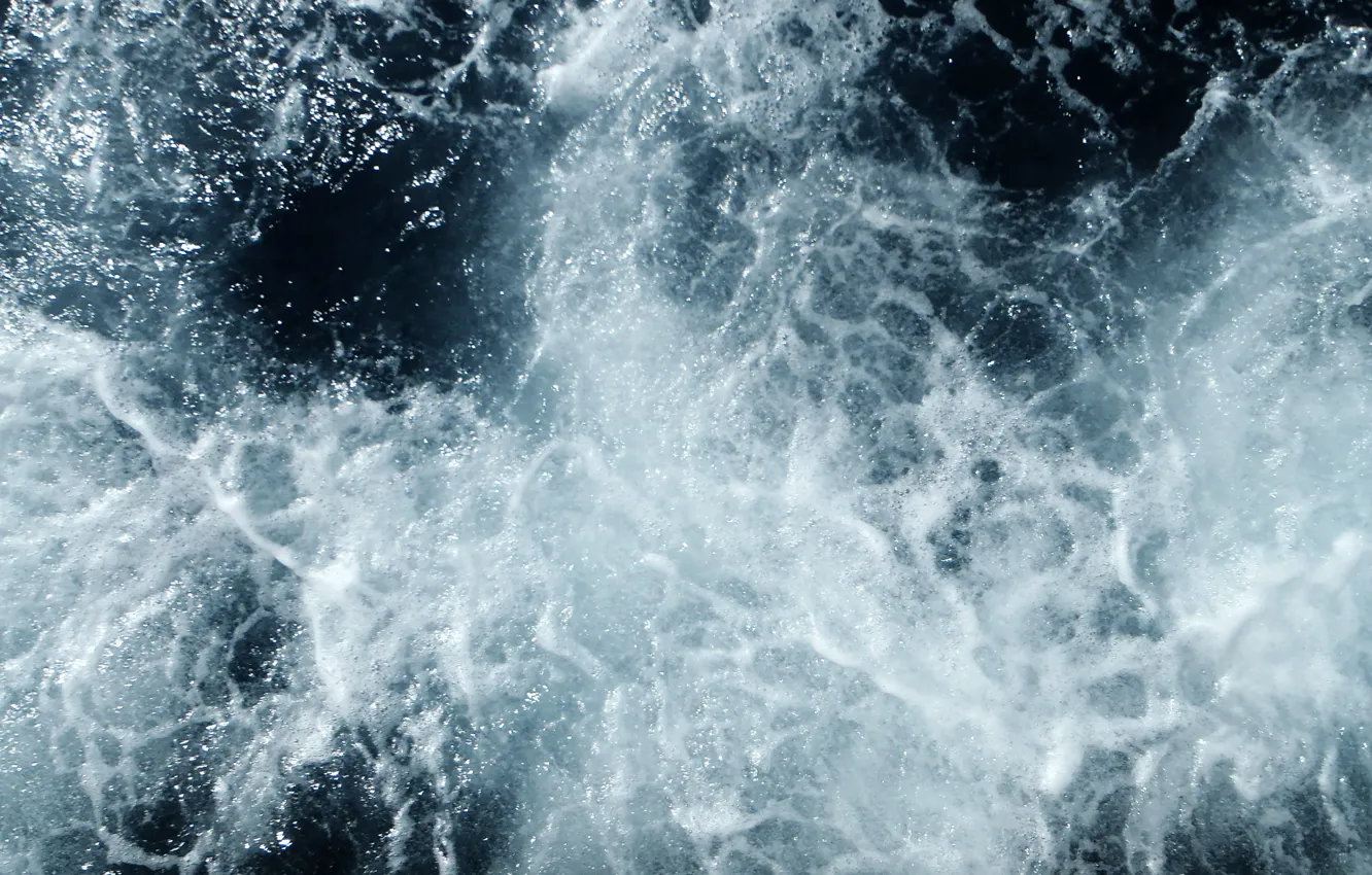 Photo wallpaper sea, wave, foam, background, Wallpaper, texture