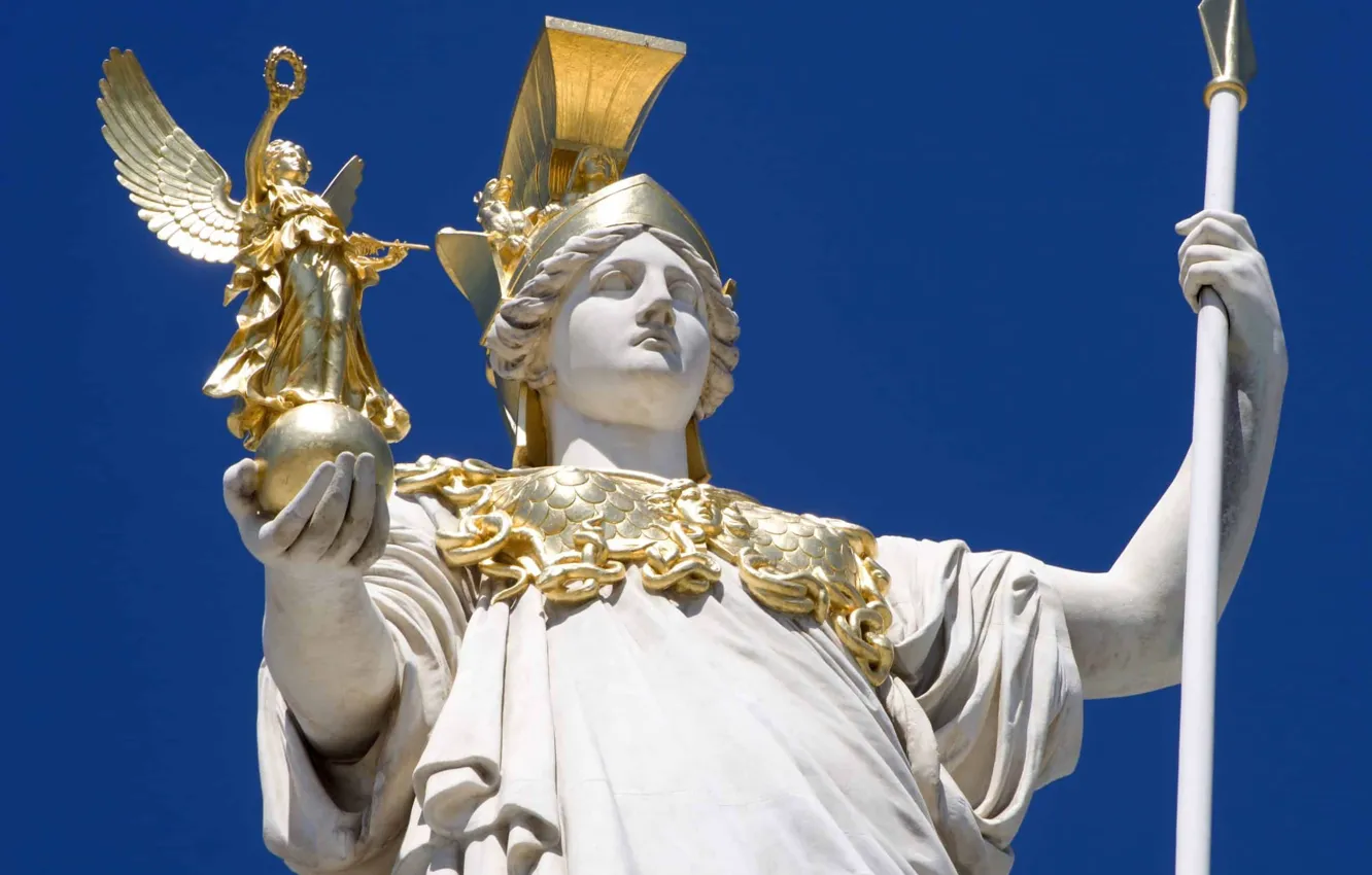 Photo wallpaper statue, sculpture, Pallas Athena