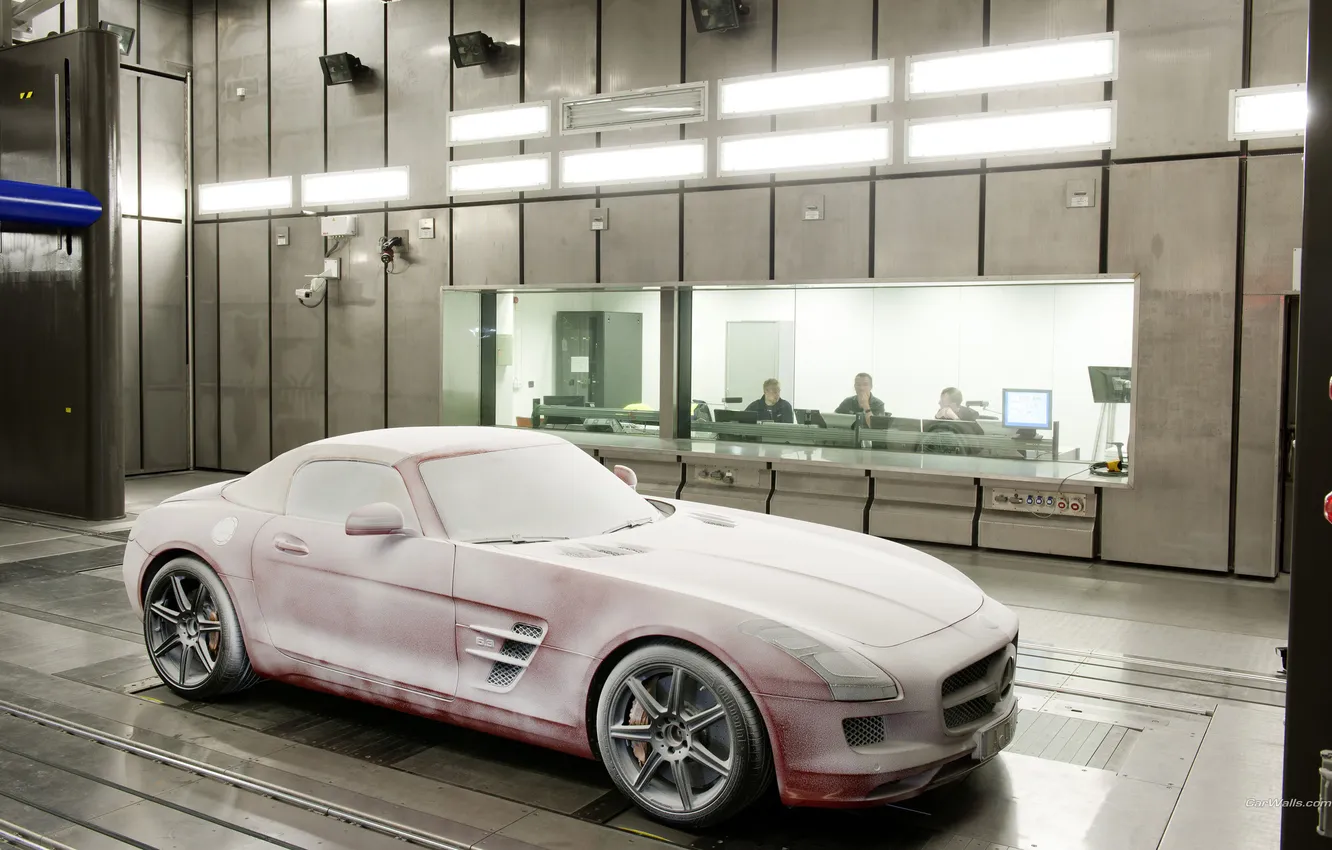 Photo wallpaper Roadster, Mercedes-Benz, SLS