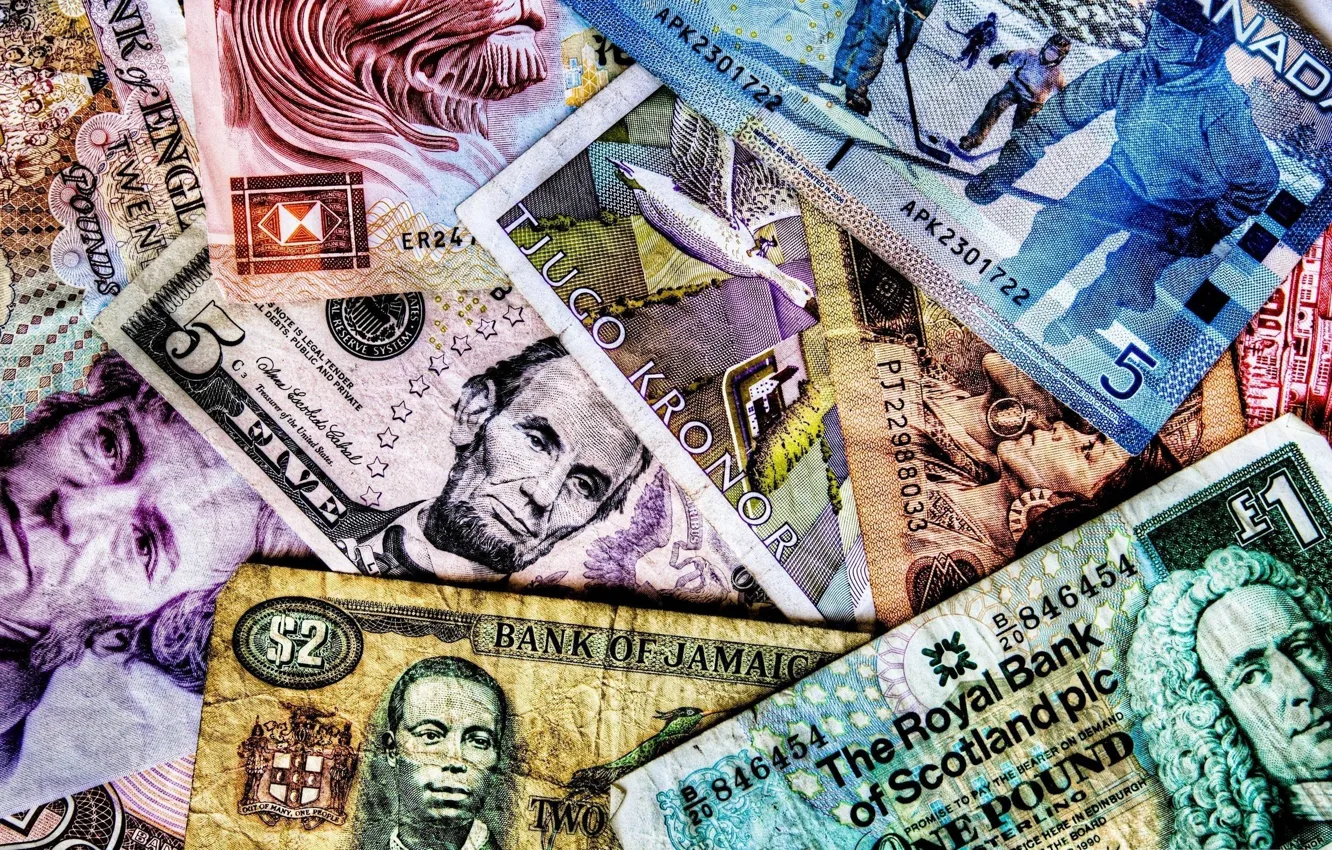 Photo wallpaper money, currency, bills