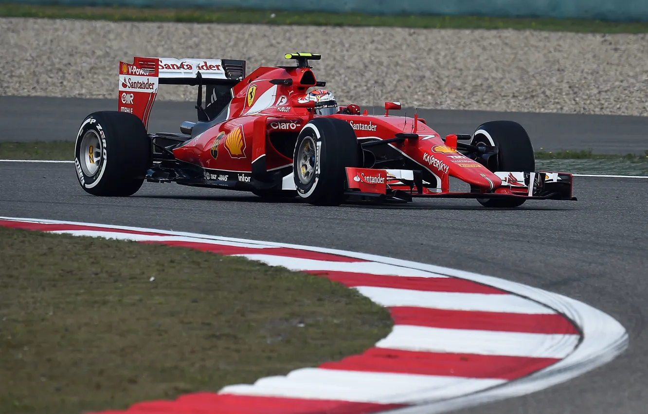 Photo wallpaper turn, Ferrari, Formula 1, kimi raikkonen also, SF15T