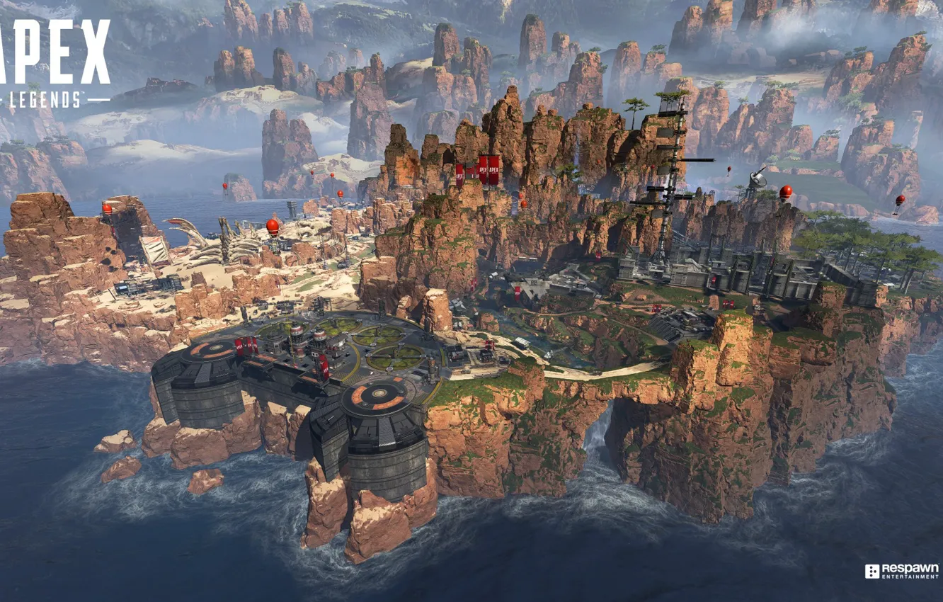Photo wallpaper the city, base, Apex Legends