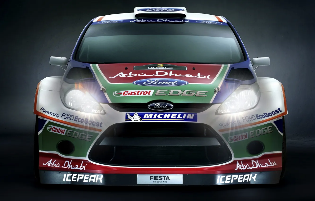 Photo wallpaper auto, light, lights, Ford, logo, The hood, is, Focus