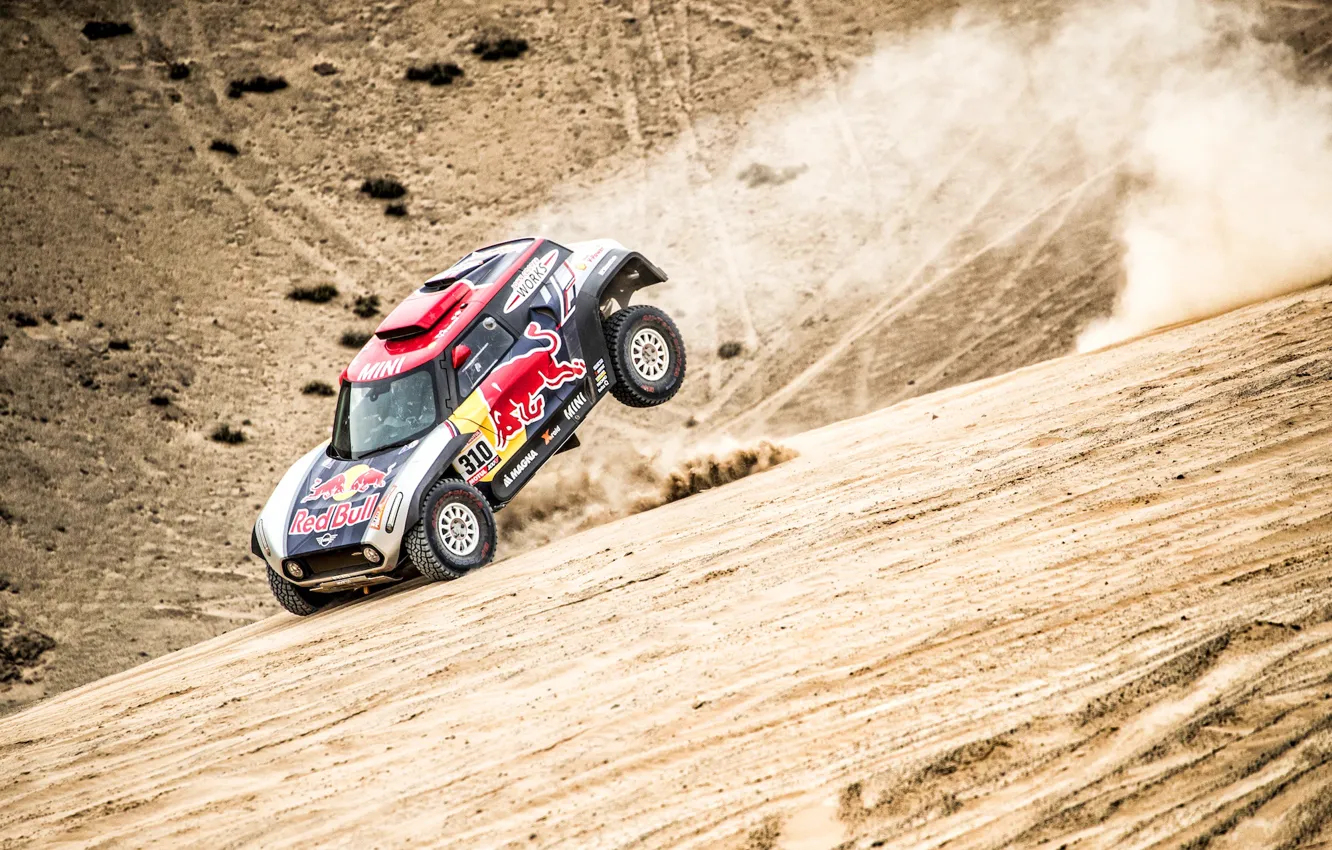 Photo wallpaper Sand, Mini, Sport, Desert, Rally, Dakar, Dakar, Rally