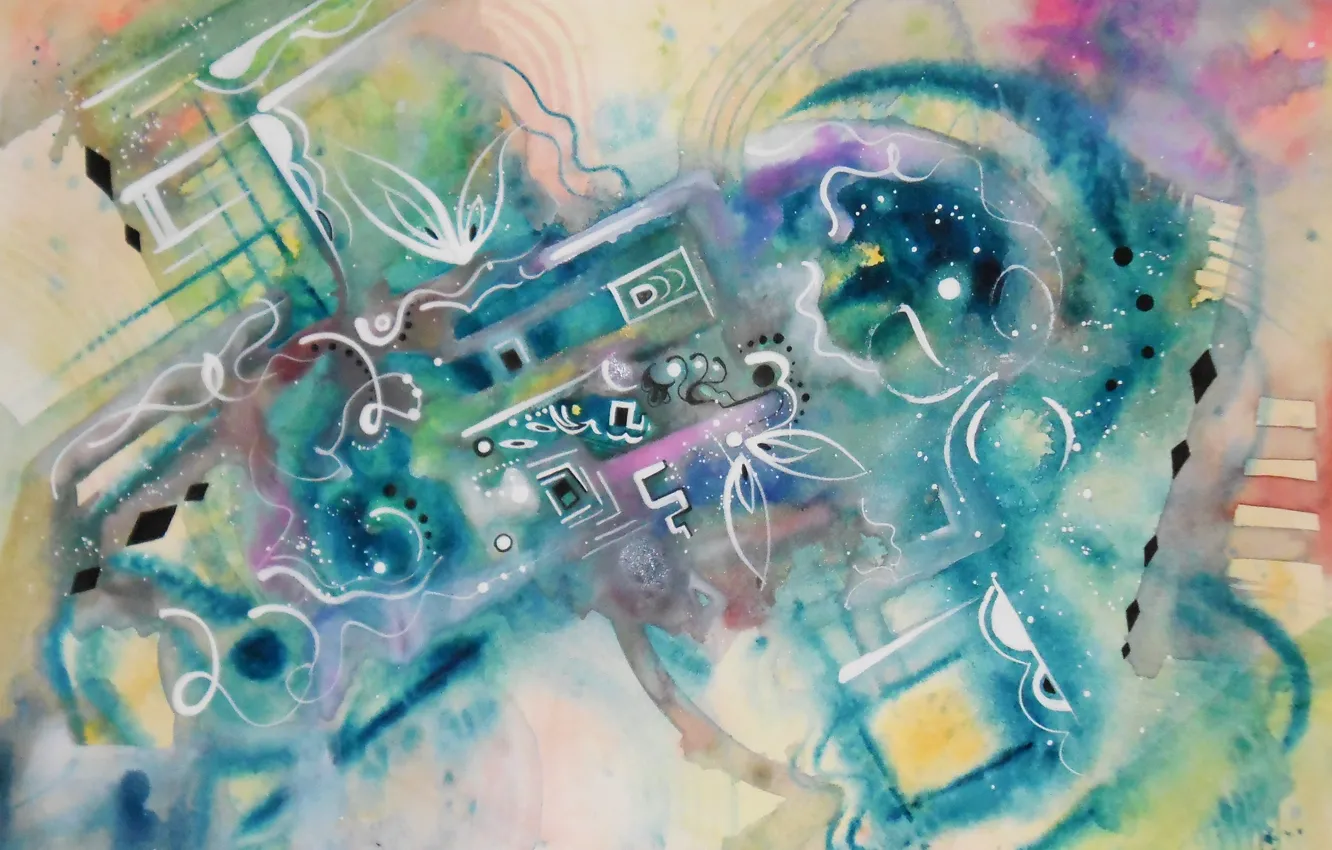 Photo wallpaper figure, figure, quirkiness, soft colors