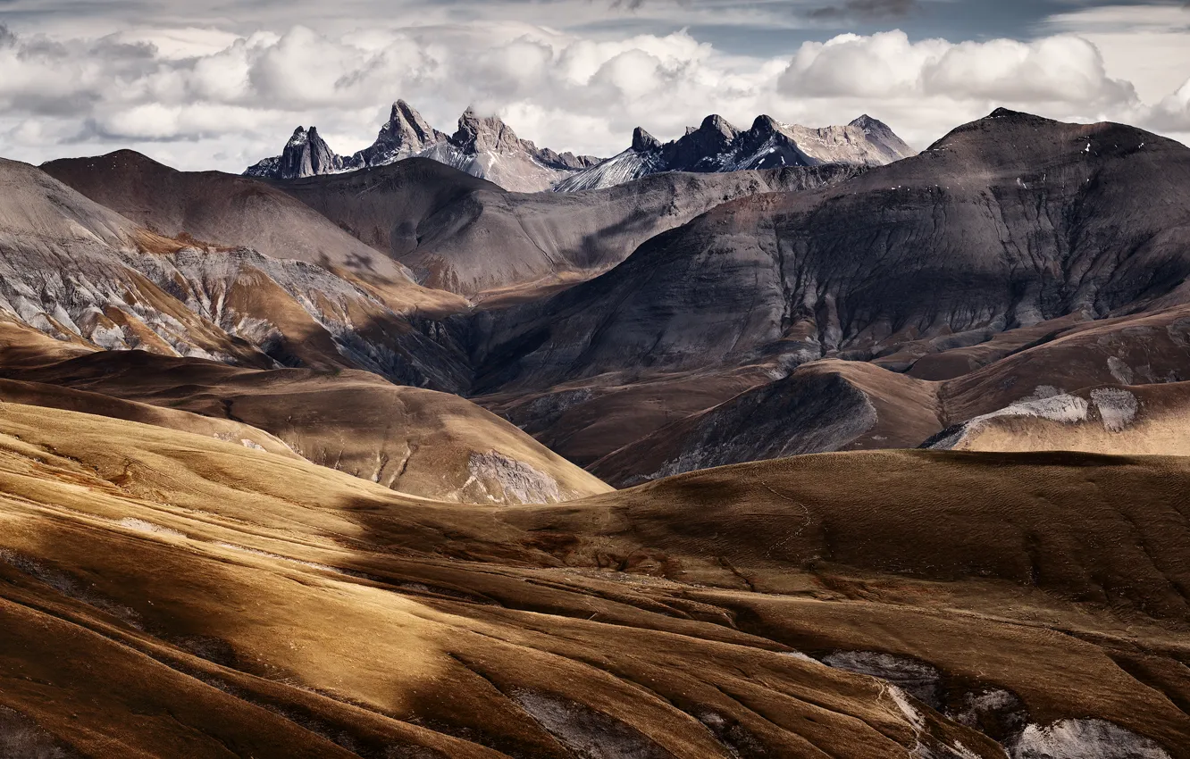 Photo wallpaper mountains, mountains, Sven Muller