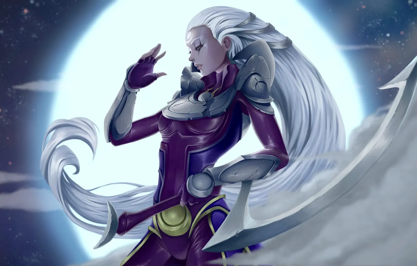 Photo wallpaper girl, the moon, League of Legends, Diana