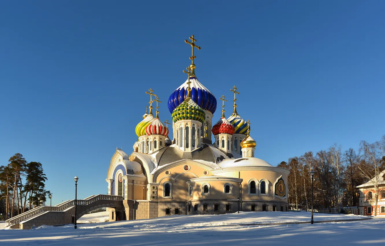 Photo wallpaper Moscow, Russia, Russia, The temple of the Holy Nobleborn Prince Igor of Chernigov