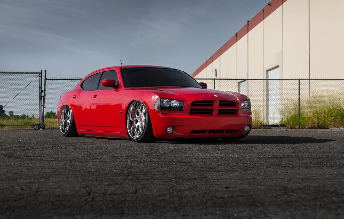 Photo wallpaper wheels, dodge, charger, before, garde